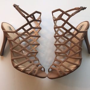 Mossimo Supply Co. Strappy Tan Heels